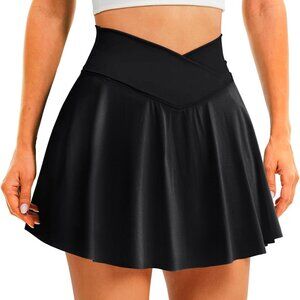 Soft Breathable Women's Crossover Skorts - Perfect for Workouts and Casual Wear